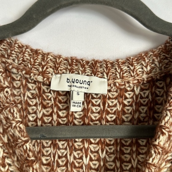b.young Byomia Brown, Cream & Tan Knitted Tank Top - Picture 4 of 7
